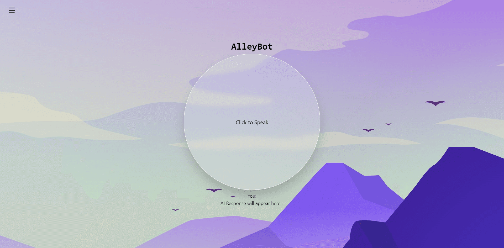 AlleyBot — Conversation view